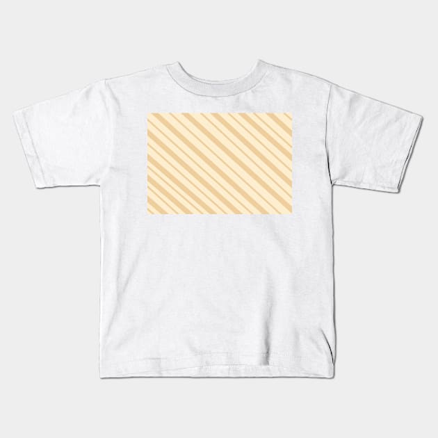 Yellow Stripes Kids T-Shirt by Smilla